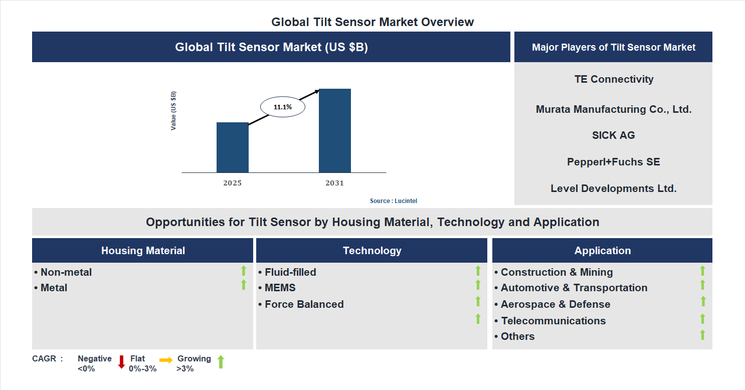 Tilt Sensor Market Trends and Forecast