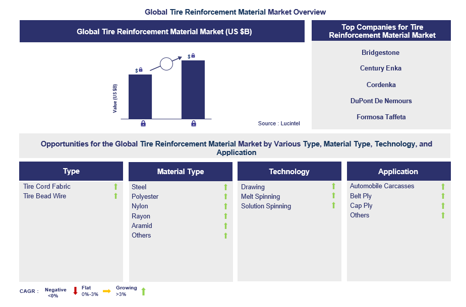 Tire Reinforcement Material Trends and Forecast
