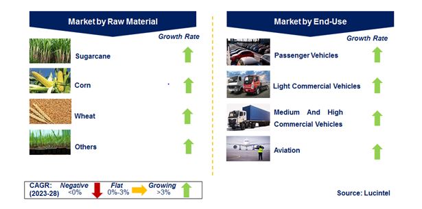Transportation Grade Bioethanol Market by Segments