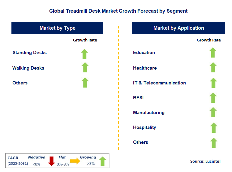 Treadmill Desk Market by Segment