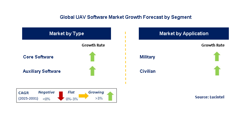 UAV Software Market by Segment