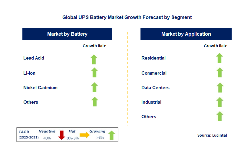 UPS Battery Market by Segment