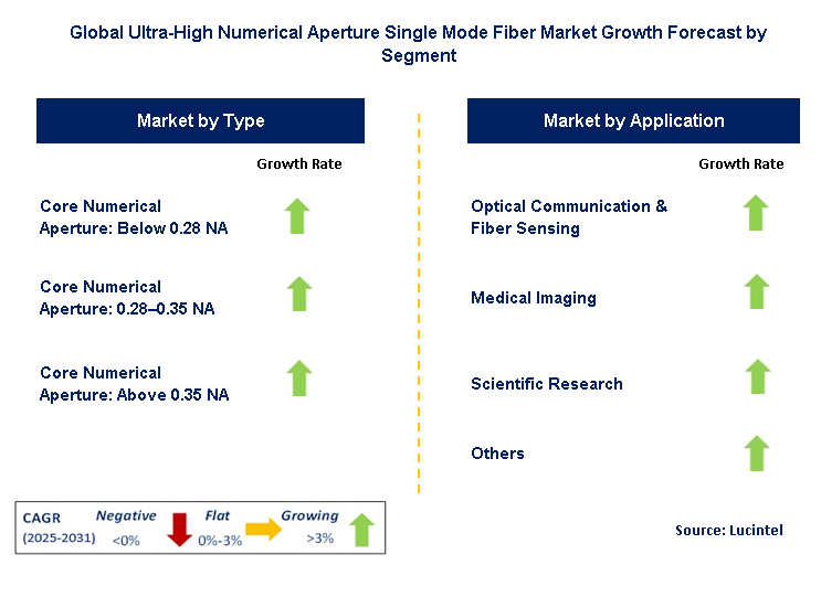 Ultra-High Numerical Aperture Single Mode Fiber Market by Segment