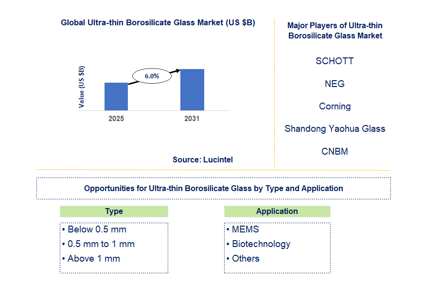 Ultra-thin Borosilicate Glass Market Trends and Forecast