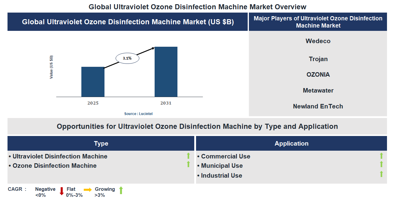 Ultraviolet Ozone Disinfection Machine Market Trends and Forecast