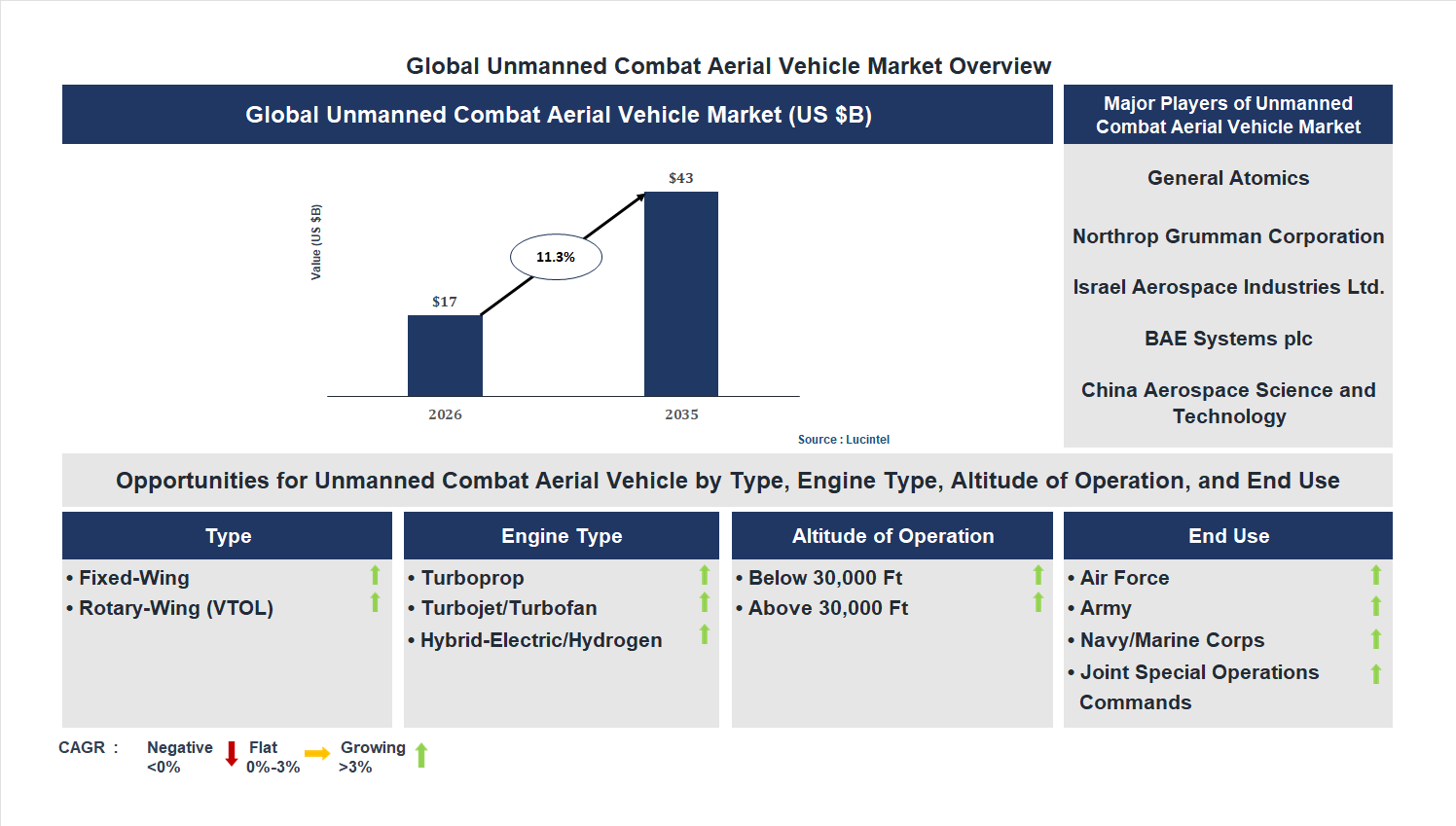 Unmanned Combat Aerial Vehicle Market Trends and Forecast