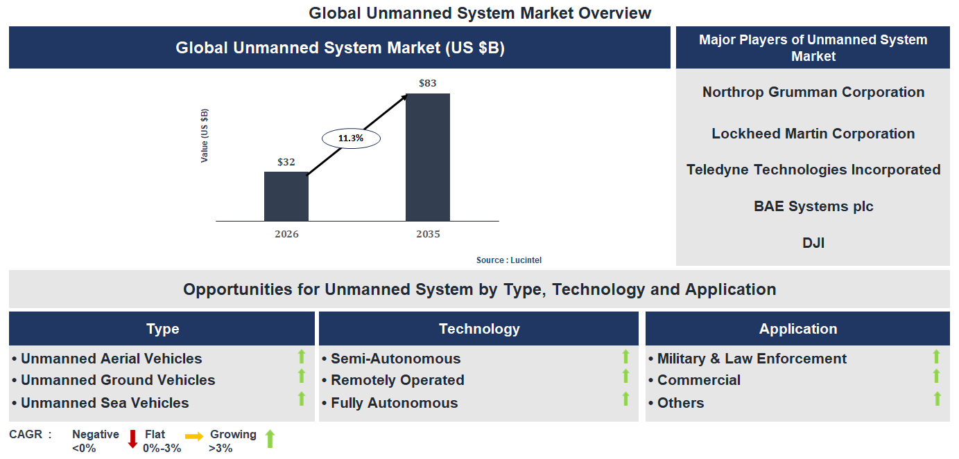 Unmanned System Market Trends and Forecast
