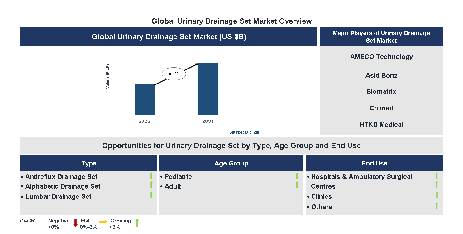 Urinary Drainage Set Market Trends and Forecast