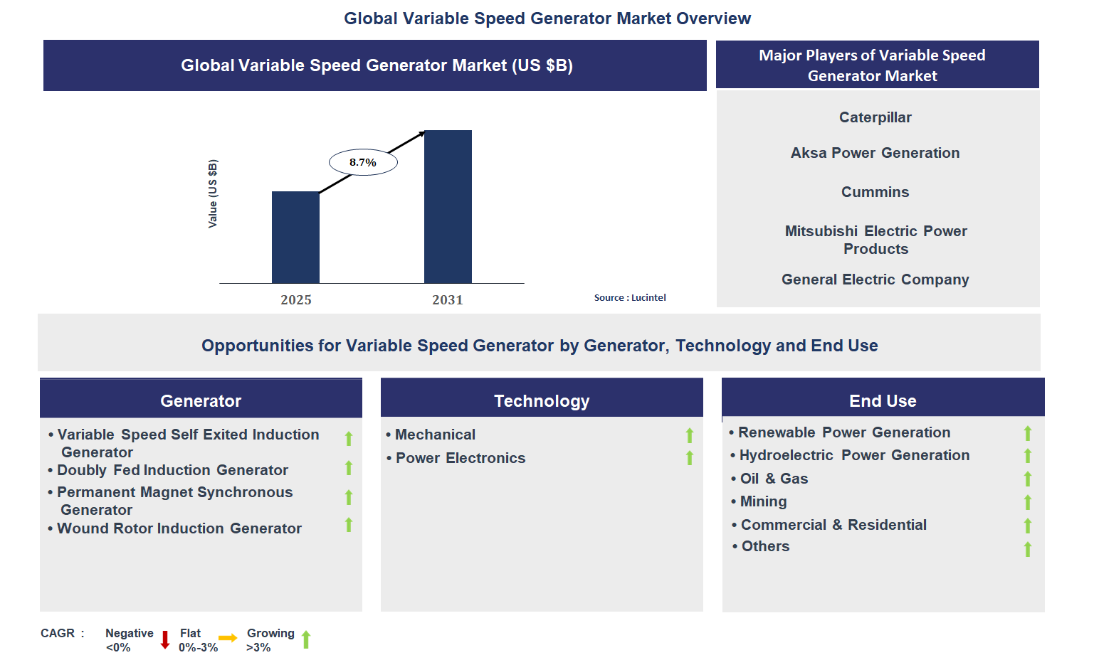 Variable Speed Generator Market Trends and Forecast