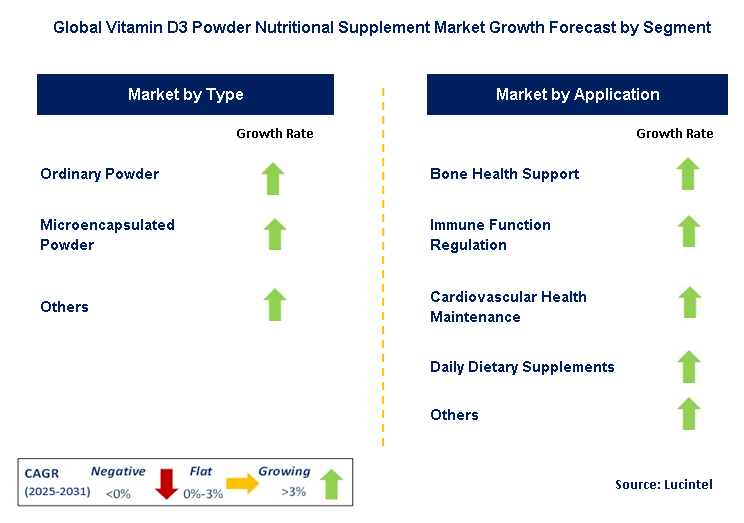 Vitamin D3 Powder Nutritional Supplement Market by Segment