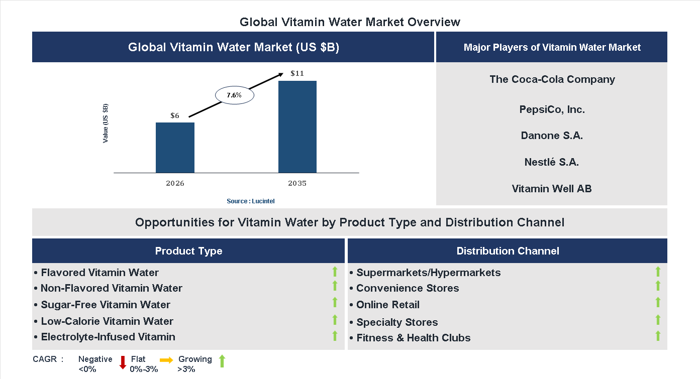 Vitamin Water Market Trends and Forecast