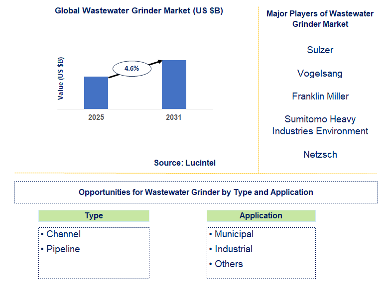 Wastewater Grinder Market Trends and Forecast