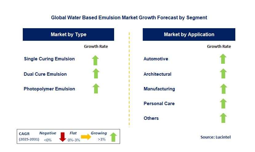 Water Based Emulsion Market by Segment