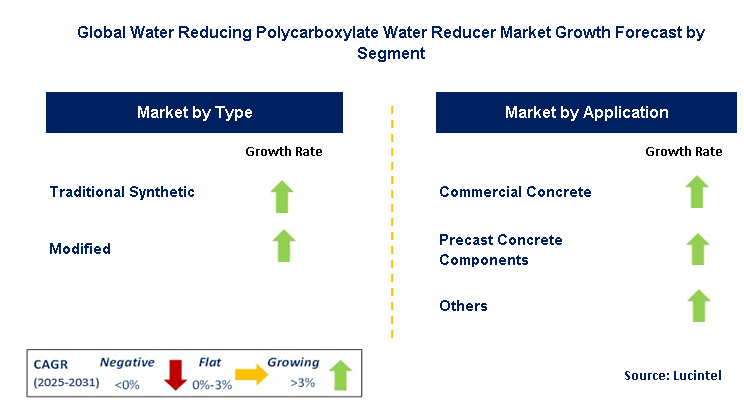 Water Reducing Polycarboxylate Water Reducer Market by Segment