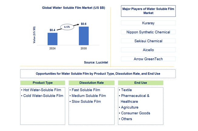 Water Soluble Film Market by Product Type, Dissolution Rate, and End Use
