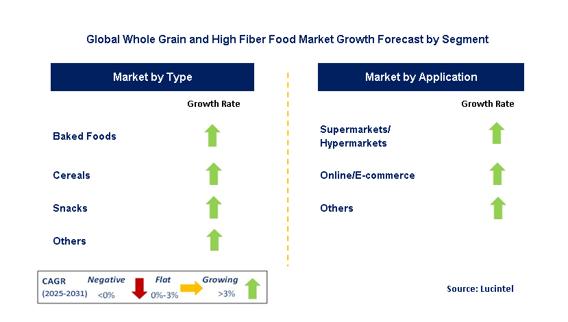 Whole Grain and High Fiber Food Market by Segment
