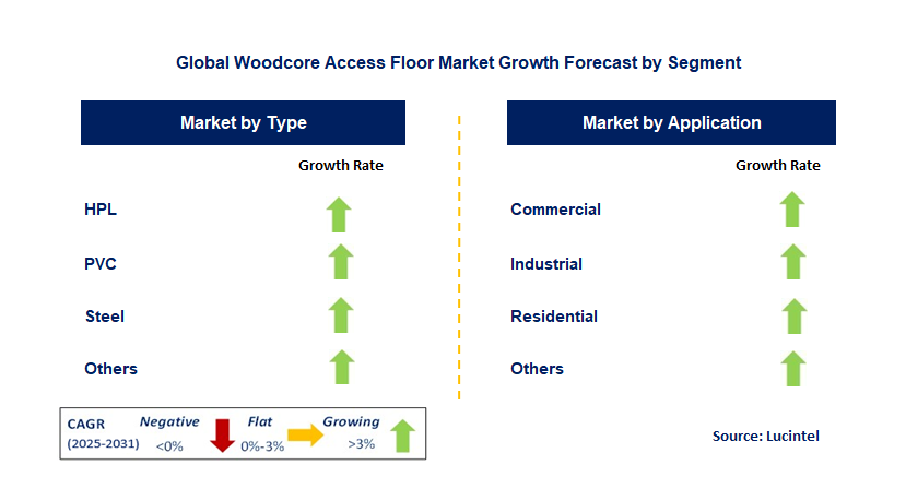 Woodcore Access Floor Market by Segment