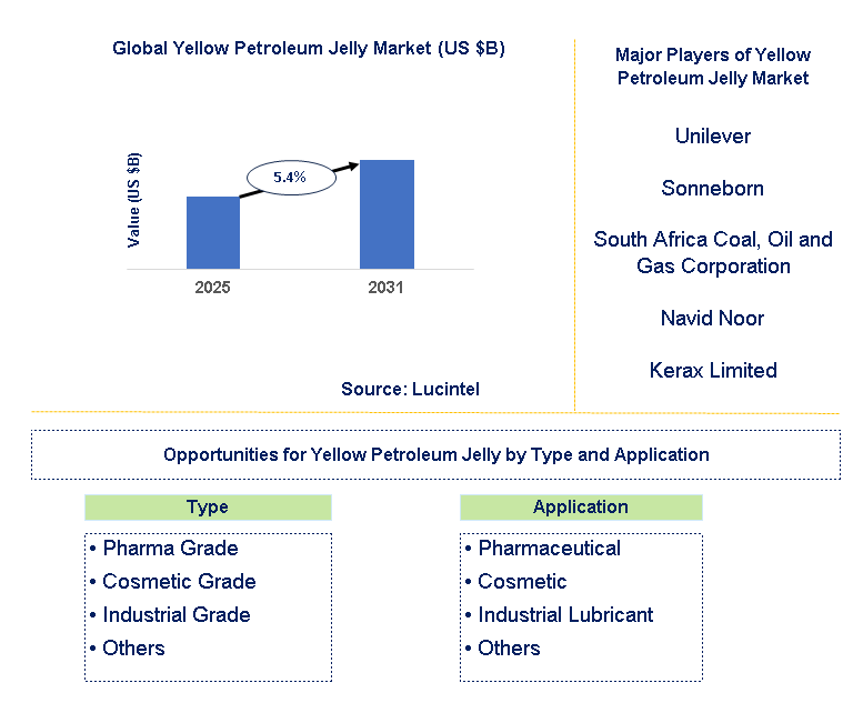 Yellow Petroleum Jelly Market Trends and Forecast