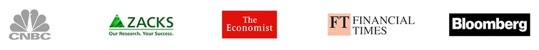 CNBC, Zacks, The Economist, Financial Times, Bloomberg